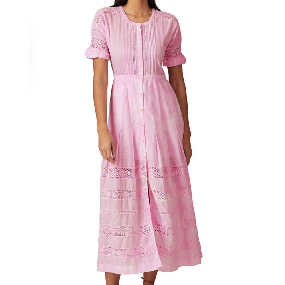 LoveShackFancy Pink Edie Dress